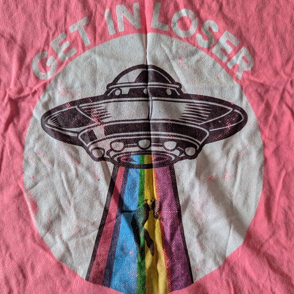 UFO Graphic Pink Tank Top Size Small NWT - Picture 7 of 12